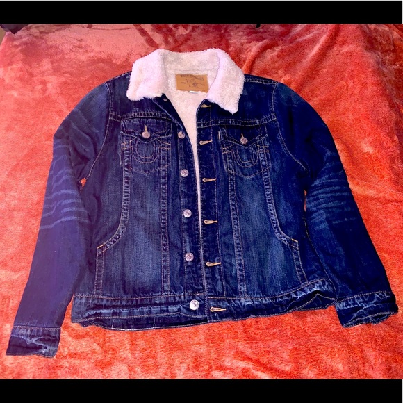true religion sherpa trucker jacket